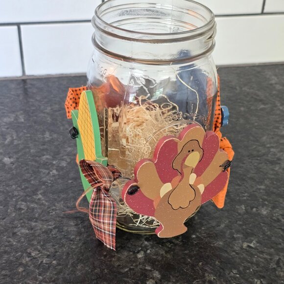 Set of (5) Seasonal Mason Jar Decorations - Picture 2 of 11